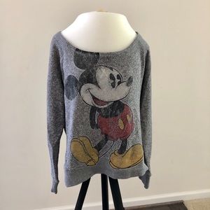 AUTHENTIC Mickey Mouse Loose Scoop Longsleeve
